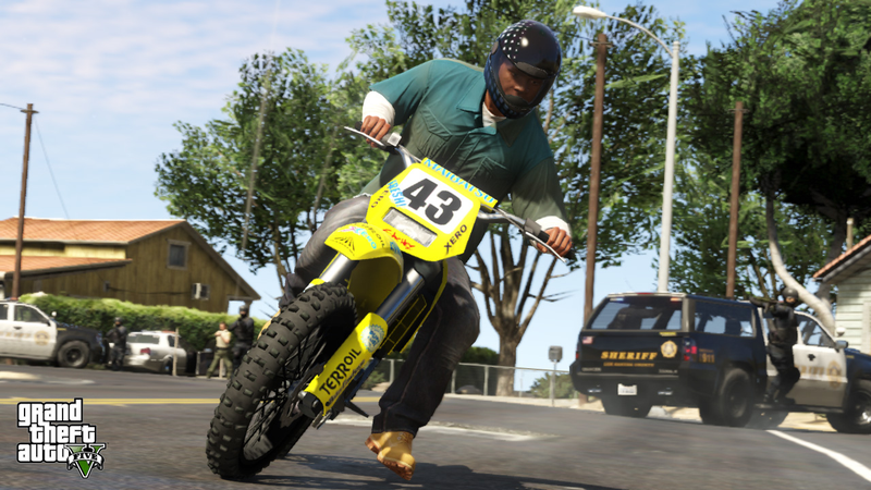 Illustration for article titled New GTA V Screenshots Show Chases, Car Theft, Deep Sea Adventures